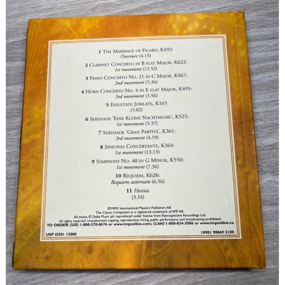 Mozart Classic Composers CD with Book Insert Musical Masterpieces 2005 - Picture 5 of 5